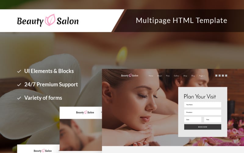 Beauty Parlour/Saloon/Spa Website